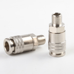 Plowing <b>Quick</b> Coupler G1/4 External Thread Female Head 3-in-1 Pneumatic <b>Connector</b> - Product Image 1