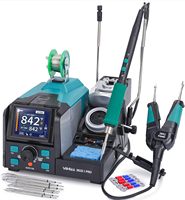 Estación de Soldadura YIHUA 982D-I PRO 2 en 1 de Precisión con Pinzas Calientes Micro C245 C120 C210