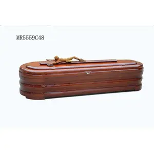 Paulownia Finish Coffin Funeral Solid Wood Burial Casket And Coffin Box