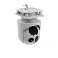 Vente directe d'usine UD280T UAV caméra à cardan deux axes trois lumières Pod avec stabilisation d'inspection de puissance 1 an de garantie 1280