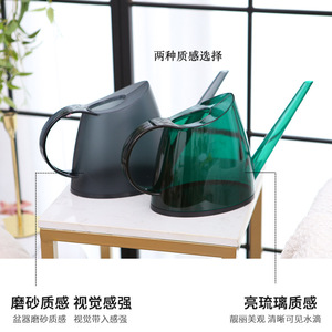 บัวรดน้ำพลาสติกทรงรีฝ้าใสทนทานสำหรับทำสวนกลางแจ้ง - Product Image 2
