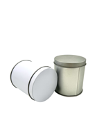 Boîte cylindrique en fer blanc laqué mat personnalisée, hermétique, sans soudure, de qualité alimentaire, écologique, avec couvercle couronne, pour thé, avec logo