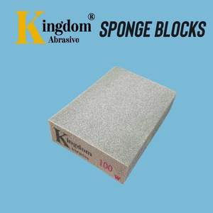 Esponja de Lijado Kingdom 100x70x25mm, Óxido de Aluminio, Carburo de Silicio, Grano 36 60 100 120 180 240 320, Personalizable OEM - Product Image 5
