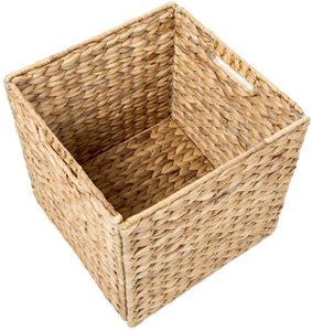 Paniers de rangement et de buanderie carrés faits à la main <span class=keywords><strong>en</strong></span> jacinthe d'eau, saule et jonc de mer tressés pour étagères, salon et salle de bain - Vente <span class=keywords><strong>en</strong></span> gros - Product Image 1
