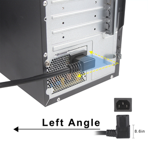 Cable de Alimentación C13 en Ángulo Recto de 10A 250V con Enchufe VDE para Proyector, Smart TV, Decodificador - Product Image 3