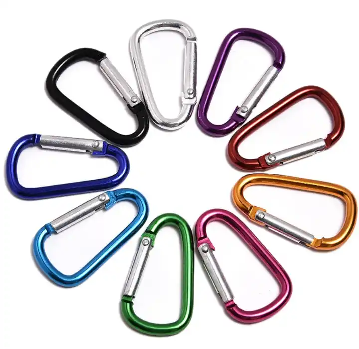 wholesales aluminum carabiner d ring, caribeener