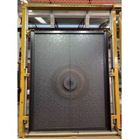 Porte extérieure en aluminium à battant, peinte au fluorocarbone, haute sécurité, pour balcon, design moderne, isolation thermique et phonique, certifiée AAMA