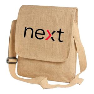 Sac latéral Jute Novation avec poche intérieure à rabat, fermeture éclair supérieure et poignée réglable, fabriqué en Inde - Product Image 1