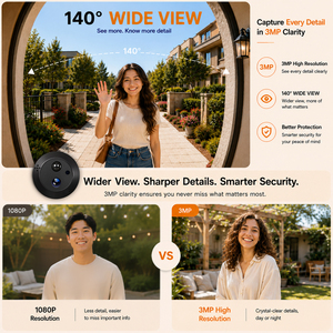 Caméra <span class=keywords><strong>de</strong></span> visiophone <span class=keywords><strong>numérique</strong></span> Tuya 4,3 pouces 3MP avec vision nocturne infrarouge sans fil - Product Image 4