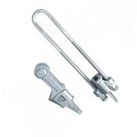 Pince de câble métallique de type cale en acier Offre Spéciale NX/NUT galvanisée à chaud pour la construction de lignes électriques serre-câble à haute résistance