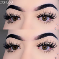 Faux cils en vison synthétique de 15 mm, vente en gros, cils en bande complète qui ressemblent à des extensions de cils, cils effilés et vaporeux de 1 à 25 mm
