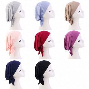 Skin Friendly Fabric <b>Head</b> <b>Cover</b> Girls Scarf Turban Modal Cotton Pre-Tied <b>Head</b> Wrap for Female - Product Image 6