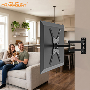 Supporto da Parete per <span class=keywords><strong>TV</strong></span> a Movimento Completo da 17 a <span class=keywords><strong>55</strong></span> <span class=keywords><strong>Pollici</strong></span> LCD LED Girevole Inclinabile Braccio Estensibile VESA 400x400mm Supporto in Acciaio - Product Image 4