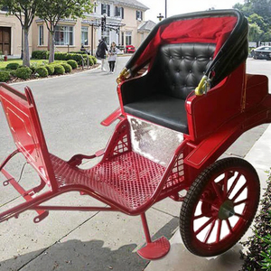 Chariot à chevaux de luxe à deux roues, transport spécial tiré par des poneys - Product Image 5