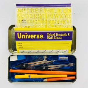 Good School 14PCS Math Geometry Metal Box Geometric Set Student Back to School Math Set - Product Image 2