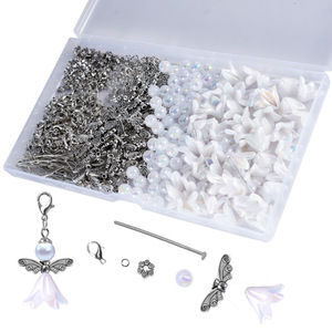 Kit de bijoux DIY Pendentif Ange Gardien Porte-clés Accessoires Perles Fournitures Artisanat Printemps 2024 Origine Yiwu - Product Image 5