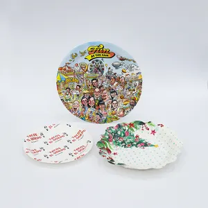 Factory direct sales of high quality disposable 9 inch paper plate birthday cake paper plate for party