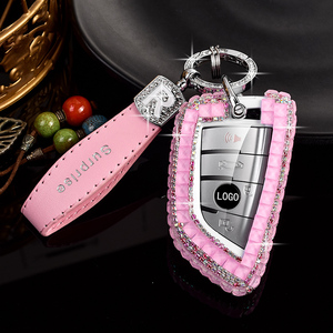 Strass Bling en cristal chaud pour <span class=keywords><strong>BMW</strong></span> SUV <span class=keywords><strong>X3</strong></span> X4 5X 6X 7X <span class=keywords><strong>porte</strong></span>-clés de voiture avec fermeture à sangle suspendue - Product Image 5
