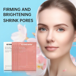 Nouveauté : Masque facial hydratant coréen en gros, marque privée, au <span class=keywords><strong>collagène</strong></span> organique, éclaircissant, pour le visage - Product Image 1