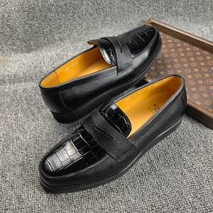 Mocasines de Piel Premium, Ligeros, con Plataforma, para Uso Diario y de Oficina, Mocasines Negros para Hombre - Product Image 5