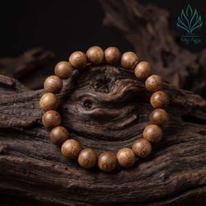 Nouveauté Bracelets en bois d'agar ODM, forme ronde, design minimaliste, AL-T10-0003, unisexe, de la marque My Aga Vietnam - Product Image 2