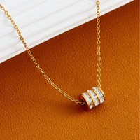 Collier en acier inoxydable et titane rouge à mailles fines KABA Jewelry