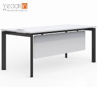 Table de bureau modulaire moderne avec structure métallique, bureau d'ordinateur en forme de L personnalisé pour salle d'étude, bureau, appartement, petits espaces