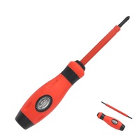 HannaH Spannungsprüfer-Stift 4x110mm Austauschbare Bits Testschraubendreher Reparaturmodell 638 163mm 40,8g Doppelkopf 80V-500V