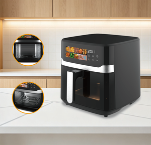 <span class=keywords><strong>Friteuse</strong></span> à air numérique grande capacité 8L 1800W, cuisson saine <span class=keywords><strong>sans</strong></span> <span class=keywords><strong>huile</strong></span> avec écran tactile LED et fenêtre visible, finition noir mat - Product Image 3