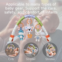 Jouets d'Éveil Tumama pour Poussette, Animaux en Peluche Douce, Ours Suspendu, Hochets en Arche, Jouet de Voyage pour Bébé Nouveau-né, Clips pour Landau, Siège Auto et Poussette
