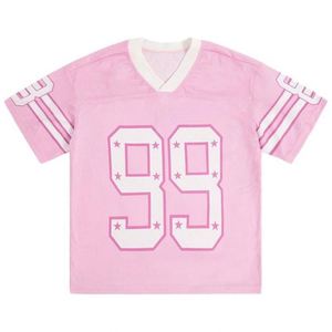Custom Design American Vintage Football Boxy Cropped Plus Size Anti-UV Quick Dry Sexy Cheerleader Jersey <b>Mesh</b> Breathable Short - Product Image 3
