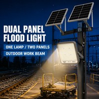 Reflector Solar LED RGB con Cambio de Color, Regulable a Distancia, Resistente a la Intemperie IP66, Iluminación Decorativa para Parques y Jardines