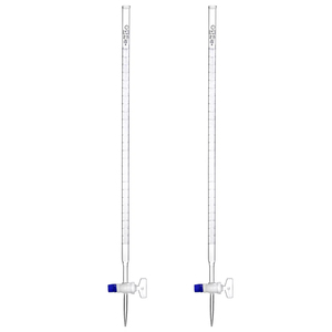 Burette en verre borosilicate de 25 ml, graduée avec robinet de précision, pour usage en laboratoire - Product Image 3