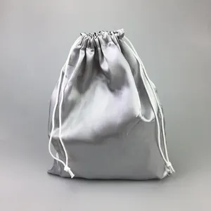 Оптовая продажа, персонализированная Подарочная сумка с принтом логотипа, мешочки для пыли на шнурке, маленькие атласные шелковые ювелирные изделия, сумка для волос