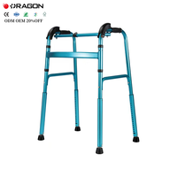 Aide à la marche pliable en aluminium OEM ODM pour monter les escaliers, pour personnes handicapées, personnes âgées, marcheur pour monter les escaliers pour personnes âgées