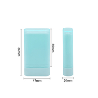 Nouveau 20g rotatif blush correcteur bâton solide baume bâton conteneur anti-transpirant pâte bâton cosmétique emballage matériel