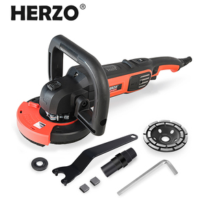 Herzo כף יד 1600w 125 מ מ מ מ מכונת מטחנת בטון עם מהירות מתכווננת - Product Image 1