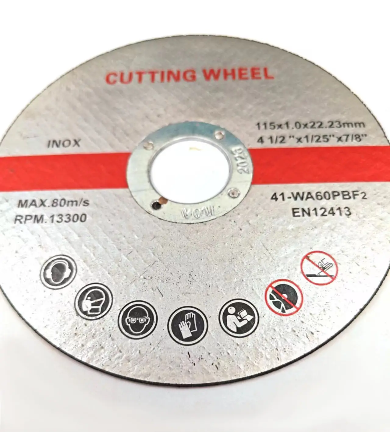 Abrasive 150 mm cutting disc for iron steel stainless steel