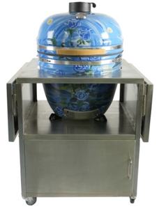 AUPLEX-BBQ13-27 mobile Kamdo de toutes tailles pour table de fumoir d'extérieur verte avec roues Asador De Carbon Parrilla - Product Image 3