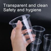 Conception personnalisée de nouveau style gobelets jetables en plastique transparent de qualité alimentaire de 12oz gobelets de fête froide
