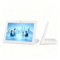 Terminal tactile de bureau 8 pouces RK3399 Android 11 de type L pour système de gestion des files d'attente bancaires et hospitaliers, avec fonction de retour d'information, OEM ODM