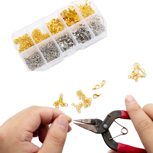 Juego de Ganchos para Pendientes Circulares Individuales, Chapados en Oro y Plata, con Tapas para Cuentas, Accesorios de Joyería Económicos - Product Image 1