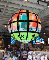 Pantalla LED de bola esférica personalizada Pantalla interior/exterior Pantalla LED creativa Ángulo de visión de 360 grados Montaje sin costuras