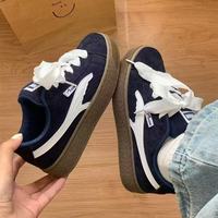 Chaussures de marche décontractées rétro coréennes pour femmes, respirantes, en tissu doux, antidérapantes, à lacets, tendance