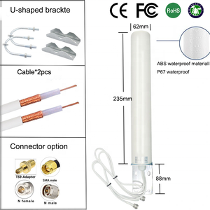 <span class=keywords><strong>Antenne</strong></span> réseau à double fil pour routeur sans fil extérieur 698-960MHz 1710-2700mhz 3G 4G LTE - Product Image 2