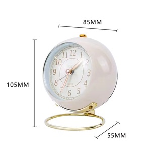 Đồng Hồ Để Bàn Nhỏ, Đồng Hồ Báo Thức Cổ Điển Không Tích Tắc Với Đèn Nền <span class=keywords><strong>HD</strong></span> Bằng Kính - Product Image 3