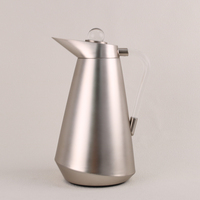 Carafe isotherme sous vide en verre rose de 1000 ml pour café arabe, idéale pour le Moyen-Orient