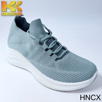 Chaussures décontractées à enfiler pour hommes, respirantes en maille, type chaussette, avec coussin d'air, plateforme, légères et confortables, vente en gros