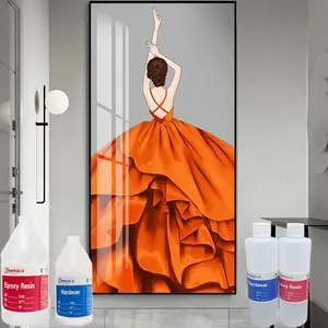 Pintura de Porcelana con Cristal Espejo, Pegamento Especial para Cristal, <span class=keywords><strong>Resina</strong></span> <span class=keywords><strong>Epoxi</strong></span> de Doble Componente, Adhesivo Transparente para Trabajos en Madera - Product Image 5