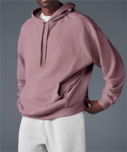 Logo personnalisé 320 GSM unisexe séchage rapide pulls à capuche décontractés 65% coton + 35% poly vierge sweats à capuche surdimensionnés - Product Image 2